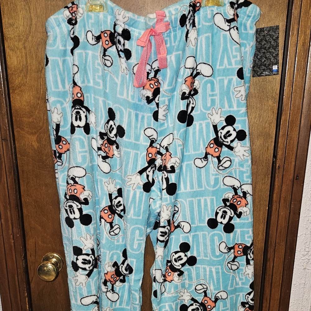 Womens 3XL Mickey Mouse Pajama Bottoms/Pants New With Tags